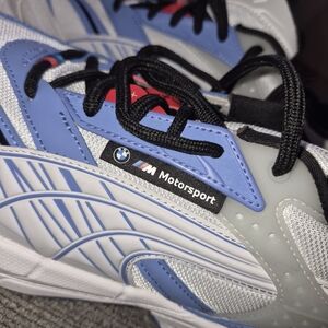 Puma Mens Motorsport Sneakers - Blue, Gray, and Black